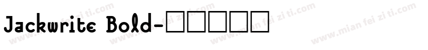 Jackwrite Bold字体转换